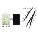 Personalised Birth Flower ID Card Badge Holder with Name Back to School Teacher's Day Appreciation Gift for Teachers