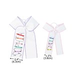 Accesorios para el pelo personalizados con lazo de encaje ondulado y crayones, con nombre: regalo de vuelta al cole y de cumpleaños para niñas