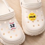 Personalized 3D Printing Baseball Soccer Sports Elements Clog Charm with Name Shoe Decor Birthday Gift for Sports Lovers