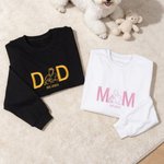 Personalized Embroidered Pet Dad Mom Photo Soft T-shirt Sweatshirt Hoodie with Year Daily Wear Birthday Anniversary Gift for  Pet Lovers