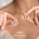 Personalized Elegant Pearl Stud Earrings with Greek Letter Bid Day Sorority Birthday Gift for Sisters Friends | Callie × Affinity