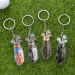 Personalized Golf Bag Acrylic Keychain Bag Tag with Name Golf Tournament Birthday Gift for Golf Lovers Players