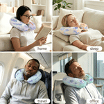 Personalized Iridescent Marine Animal Neck Pillow with Name Home Decor Travel Birthday Gift for Family Friends