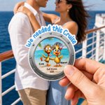 Personalised We Needed This Cruise Cartoon Flamingo Duck Fridge Magnet with Name and Year Cruise Holiday Summer Travel Anniversary Gift for Couple