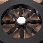 Personalized 3D Printing Multicolor Spinning Cruise Ship Wheel Door Magnets with Name Father's Day Birthday Gift for Cruise Lovers
