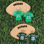 Personalised Glittery American Football Jersey Design Earrings Fashion Jewellery Game Day Team Birthday Gift for American Football Lover Woman