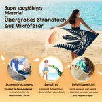 Personalisiertes Strandtuch mit Wanderer-Silhouette | mit Namen | aus schnelltrocknender Mikrofaser | Geburtstagsgeschenk für Wanderer Bergliebhaber