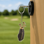 Personalized Golf Bag Acrylic Keychain Bag Tag with Name Golf Tournament Birthday Gift for Golf Lovers Players