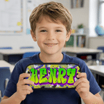 Personalized Graffiti Style Large Capacity Kids Pencil Case with Name Daily Use Back to School Gift for Students Kids