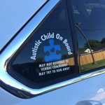 Personalized Autistic Child On Board Medical Alert Decal 3 Pcs Stickers with Text Car Window Decor Autism Awareness Day Gift for Autistic Kids Parents