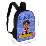 Personalized Cartoon Character Pencil Pattern Large Capacity School Bag with Name Back to School Birthday Gift for Children Students
