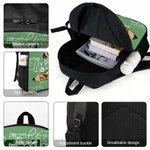 Personalized Cartoon Character Pencil Pattern Large Capacity School Bag with Name Back to School Birthday Gift for Children Students