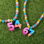 Personalized Ice Cream Dripping Number Necklace Fashion Jewellery Daily Wear Game Day Team Birthday Gift for Baseball  Softball Player Lover