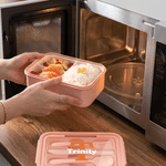 Personalized Multicolor Initial Name Lunch Box with Cutlery and Microwavable Picnic Work Use Birthday Back to School Gift for Office Staff Student