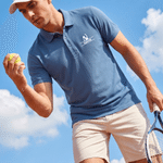 Personalised Multicolour Tennis Racket Soft Polo Shirt with Name Daily Wear Tennis Training Birthday Gift for Tennis Lover