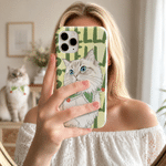 Personalised Watercolour Pet Photo Multicolour Phone Case for iPhone Samsung with Name Daily Use Birthday Gift for Pet Lovers