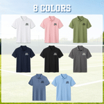 Personalised Multicolour Tennis Racket Soft Polo Shirt with Name Daily Wear Tennis Training Birthday Gift for Tennis Lover
