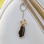 Personalized Golf Bag Acrylic Keychain Bag Tag with Name Golf Tournament Birthday Gift for Golf Lovers Players