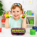 Personalized Graffiti Style Large Capacity Kids Pencil Case with Name Daily Use Back to School Gift for Students Kids