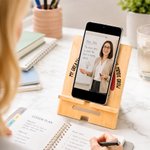 Personalised Teacher Themed Rainbow Phone Stand  with Title and Surname Daily Use Birthday Back to School Teachers' Day Gift for Teacher