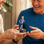 Figurine décorative personnalisée en 3D représentant un coureur de marathon, avec socle en bois et inscription — Décoration de bureau, cadeau d'anniversaire pour les passionnés de course à pied