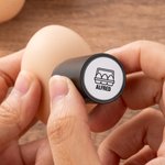 Personalised Chicken Design Name Safe Egg Stamp with Food Grade Ink and Box Birthday Gift for Family Farmer Breeder