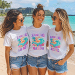 Personalized Textured Ocean Sunset T-shirt Sweatshirt Hoodie with Name Daily Wear Birthday Gift for Women Teen Girls Students