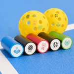 Personalized Pickleball Themed Monogram Quick Drying Multicolor Pickleball Stamp with Name and Initial Game Day Birthday Gift for Pickleball Lovers