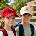 Personalized Multicolor Book Pencil Apple Trucker Hat Baseball Cap with Embroidered Name Back to School Birthday Gift for Kids Toddlers