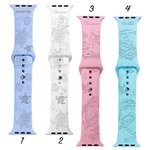 Personalised Sea Turtle Design Silicone Laser Printed Replacement Watch Band for Apple Samsung