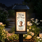 Personalized Butterfly Wreath Photo Solar Garden Light with Title and Year Garden Decor Memorial Sympathy Gift for Family Friends