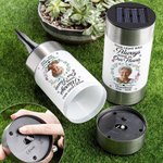 Personalized Wreath Butterfly Photo Solar Garden Light with Name and Year Garden Decoration Memorial Sympathy Gift for Loss of Relatives