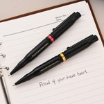 Personalized Red Blue Line Engraved .308 Bullet Shaped Ballpoint Pen with Clip Ink Refill Gift for Men Policeman Military Legal Officer