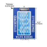 Personalised Multicolour Swimming Lane Design Acrylic Clipboard with Name Daily Training Birthday Gift for Coach