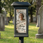Personalized I’m Always with You Photo Cardinal Solar Garden Light Garden Decor Memorial Sympathy Gift for Family Friends