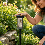 Personalized I’m Always with You Photo Cardinal Solar Garden Light Garden Decor Memorial Sympathy Gift for Family Friends