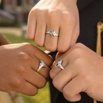 Personalized Sterling Silver Elegant 2-4 Birthstones Ring with Engraved Text Birthday Anniversary Graduation Gift for Graduates Friends
