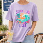 Personalized Textured Ocean Sunset T-shirt Sweatshirt Hoodie with Name Daily Wear Birthday Gift for Women Teen Girls Students