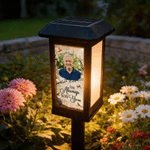 Personalized I’m Always with You Photo Cardinal Solar Garden Light Garden Decor Memorial Sympathy Gift for Family Friends