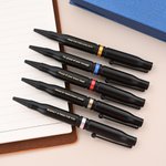 Personalized Red Blue Line Engraved .308 Bullet Shaped Ballpoint Pen with Clip Ink Refill Gift for Men Policeman Military Legal Officer