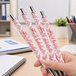 Personalized Ocean Animals Floral Ballpoint Pen with Surname Stationery Office Supplies Back to School Gift for Teacher