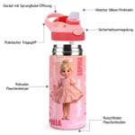 Personalisierte Trinkflasche mit Foto-Avatar und Namenswolke | BPA-frei | Edelstahl isoliert oder Tritan | Einschulung Geburtstag Geschenk für Kinder