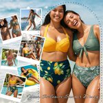 Personalized Retro Floral Leopard Print Woman Bikini Swimsuit with Name Beach Essential Summer Vacation Pool Party Gift for Woman