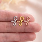 Personalized Stethoscope Stud Earrings with Birthstone Dainty Jewelry Nurses Week Appreciation Gift for Nurse Doctor Medical Staff