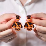 Personalized Marching Band Musical Instruments Acrylic Earrings with Letter Daily Wear Birthday Gift for Marching Band Member Mother