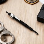 Personalized Imitation Handcuff Key Shaped Accessory with Name Birthday Graduation Gift for Police Academy Graduates