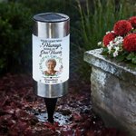 Personalized Wreath Butterfly Photo Solar Garden Light with Name and Year Garden Decoration Memorial Sympathy Gift for Loss of Relatives