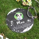 Piedra conmemorativa personalizada de granito con foto y nombre regalo de simpatía por perdida de mascota para amantes de perros y gatos