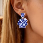 Personalized Marching Band Musical Instruments Acrylic Earrings with Letter Daily Wear Birthday Gift for Marching Band Member Mother