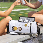 Personalized Cartoon Character Birth Flower Beer Cooler Bag with Name Daily Use Picnic Birthday Gift for Woman Man